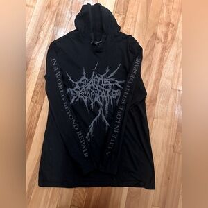 Cattle decapitation long sleeve with hood